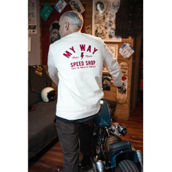 Sudadera Blanca Lettering