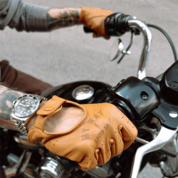 Guantes de piel estilo retro