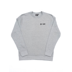 Gray Lettering Sweatshirt