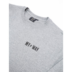Gray Lettering Sweatshirt