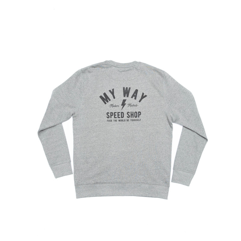 Gray Lettering Sweatshirt