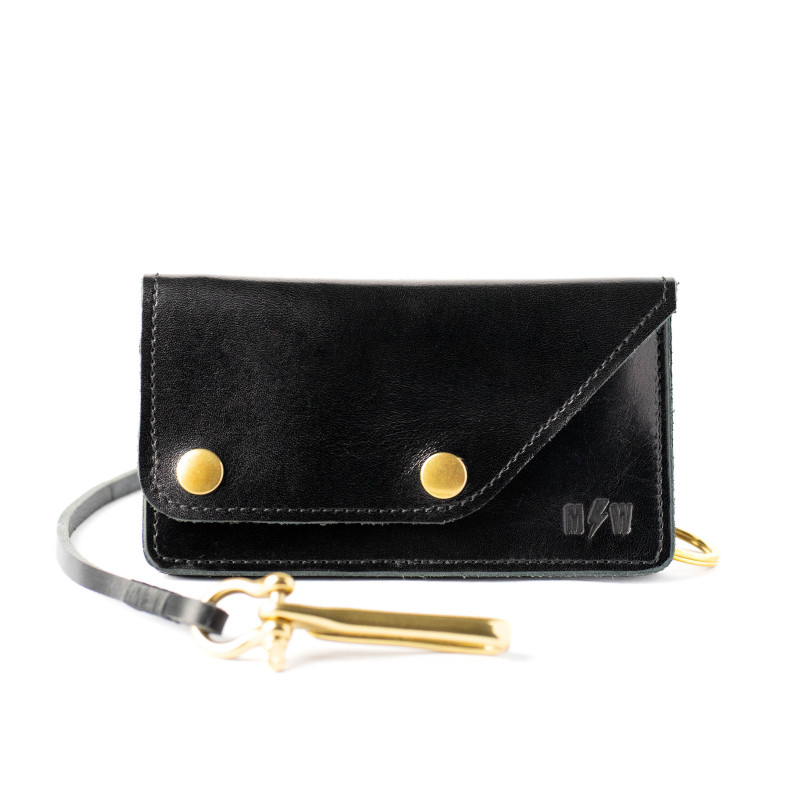 Leather Wallet with Strap